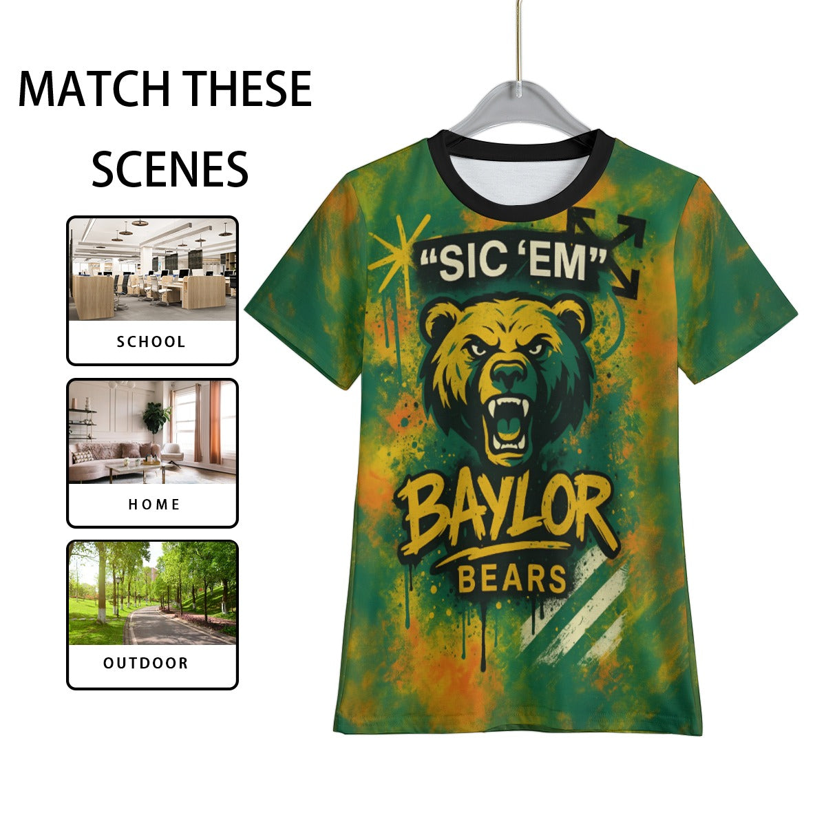 Kid's Waco University Bears T-Shirt Sic Em