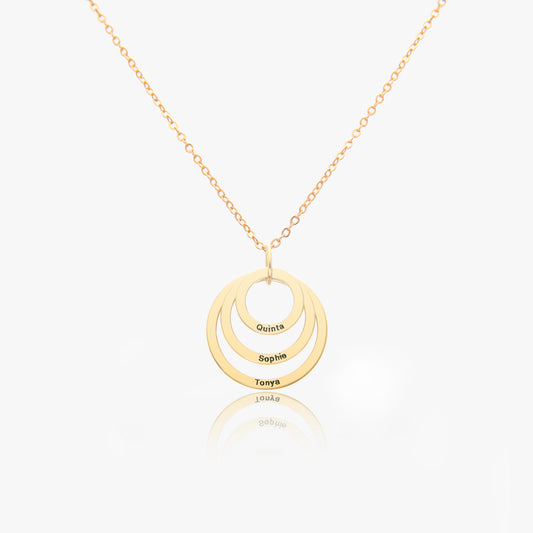 Custom Interlocking Circle Necklace