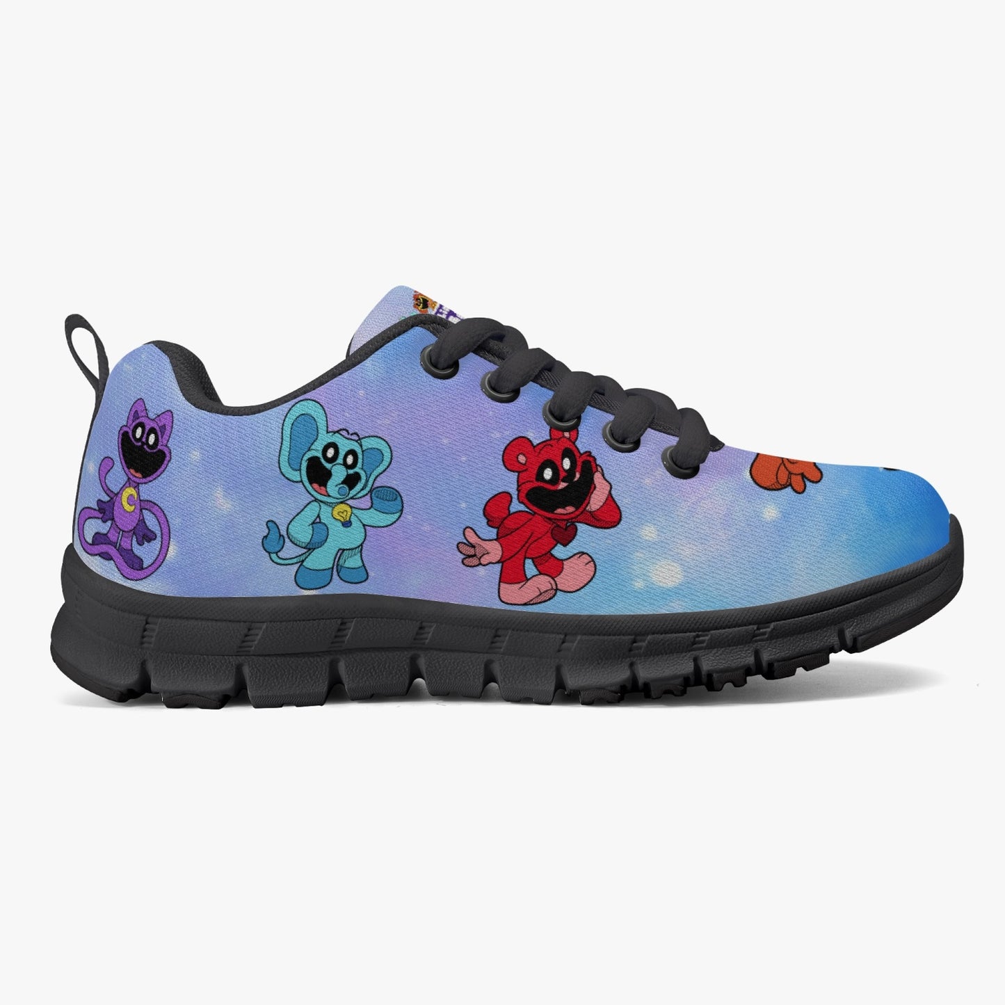 Kids' Smiling Critters Lightweight Mesh Sneakers