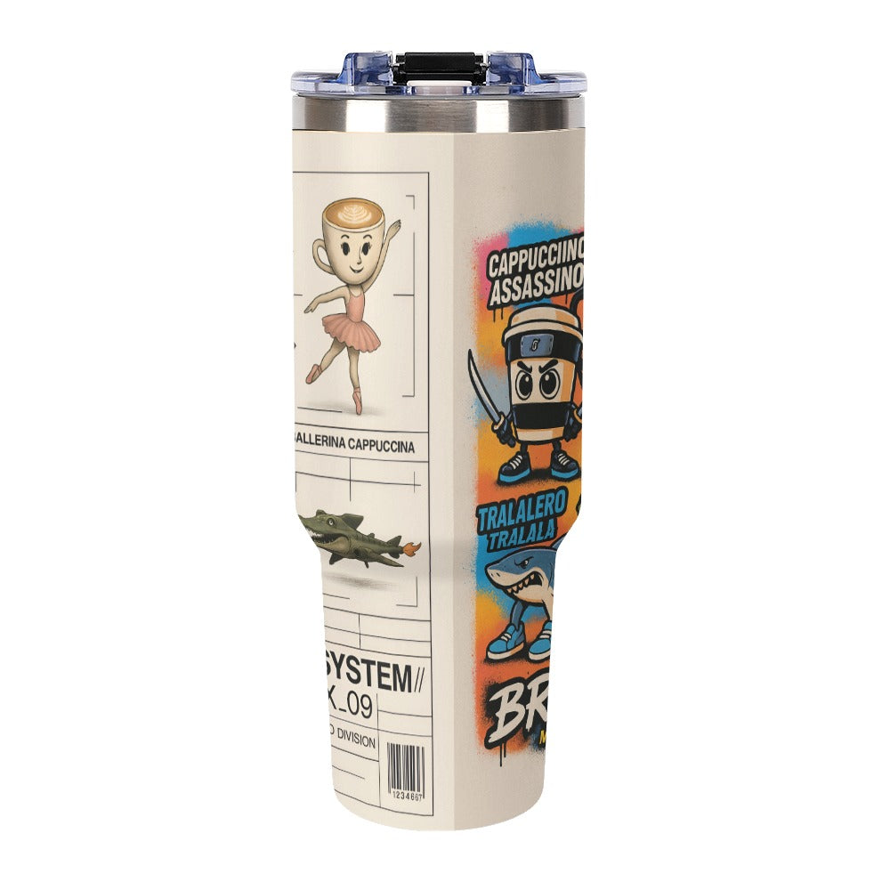 Italian Brainrot Large capacity car cup