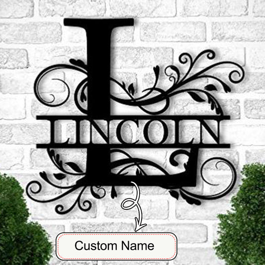 Personalized Metal Welcome Sign Wall Decor