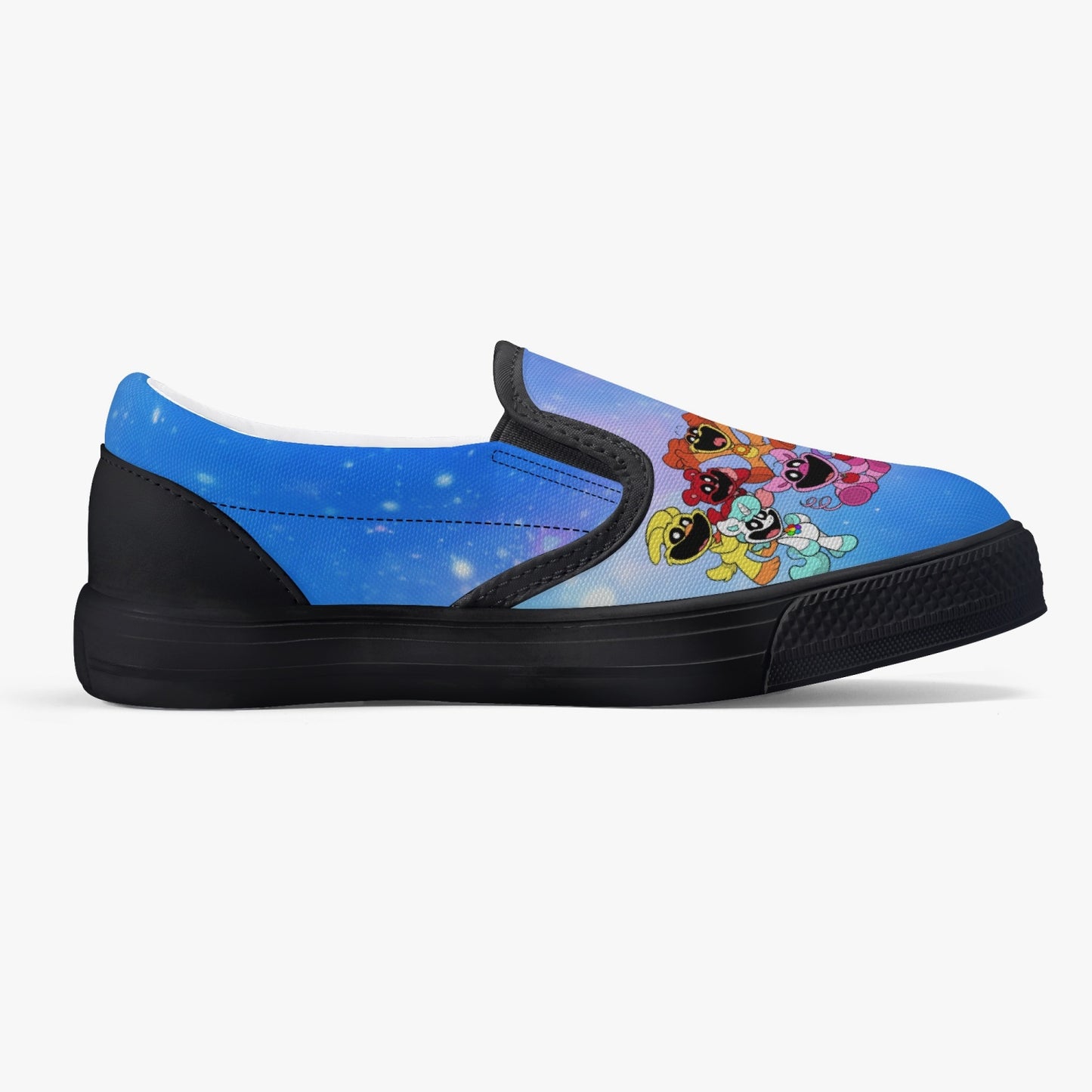 Kids' Smiling Critters Slip-On Shoes - Black