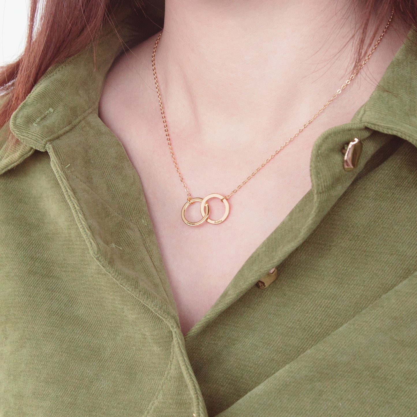 Custom Interlocking Circle Necklace