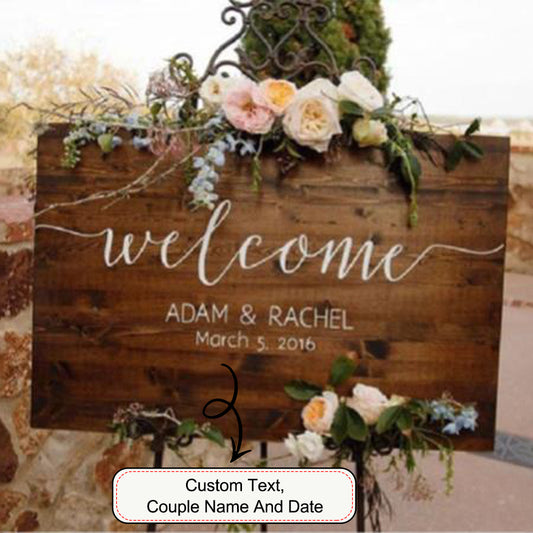 Personalized Wood Welcome Sign