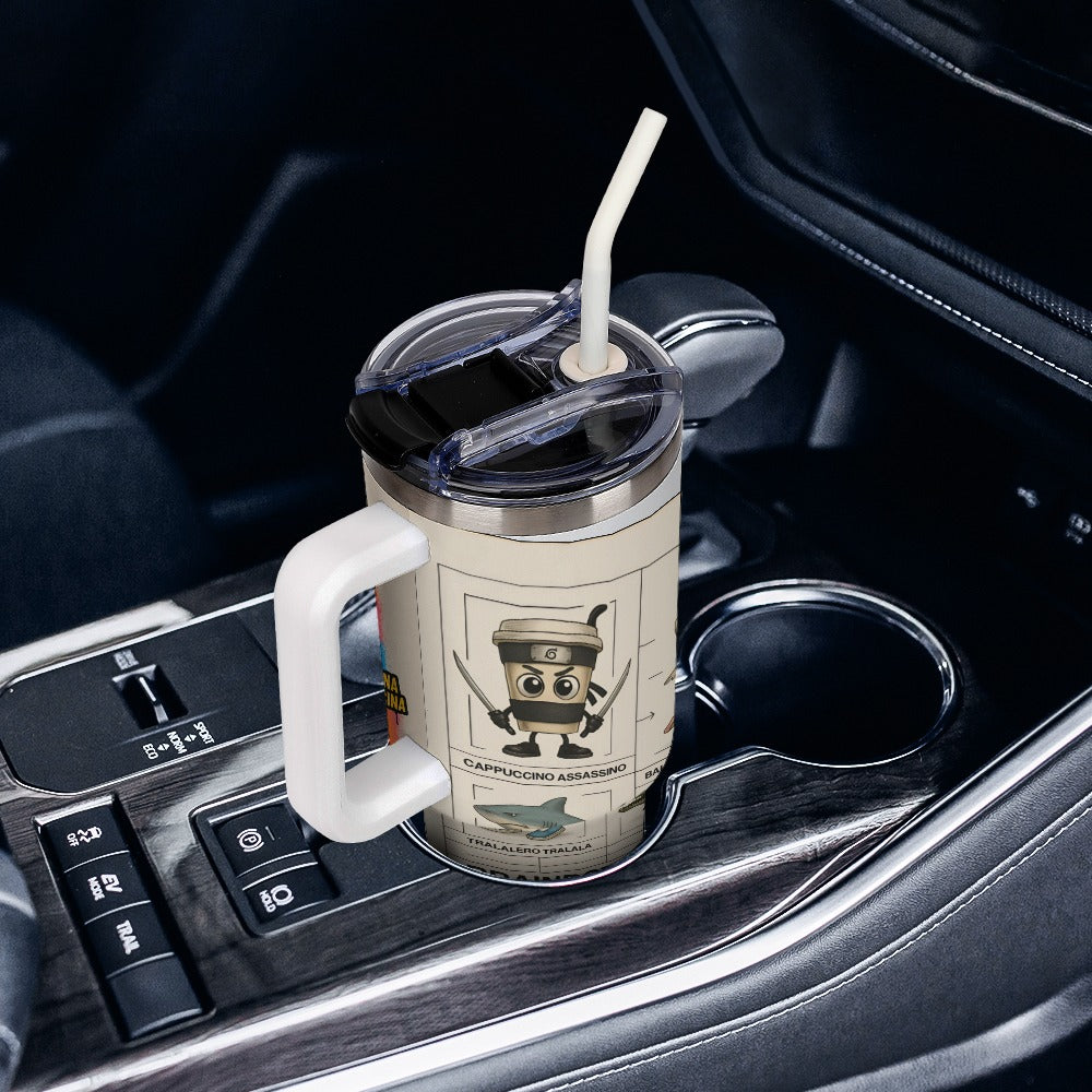 Italian Brainrot Large capacity car cup