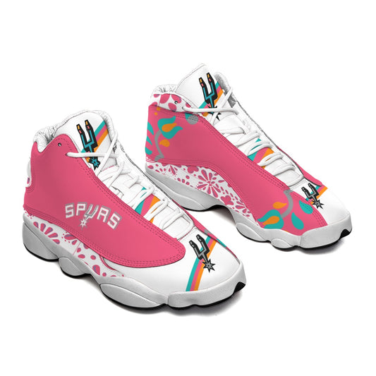 Mens Pink San Antonio Basketball Shoes