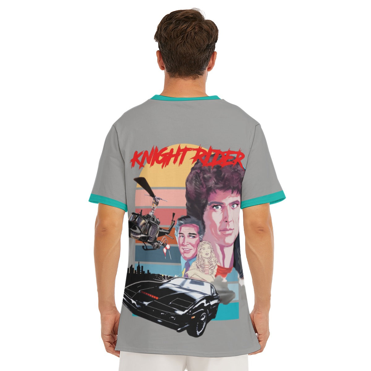 Knight Rider Shirt Gray Blue