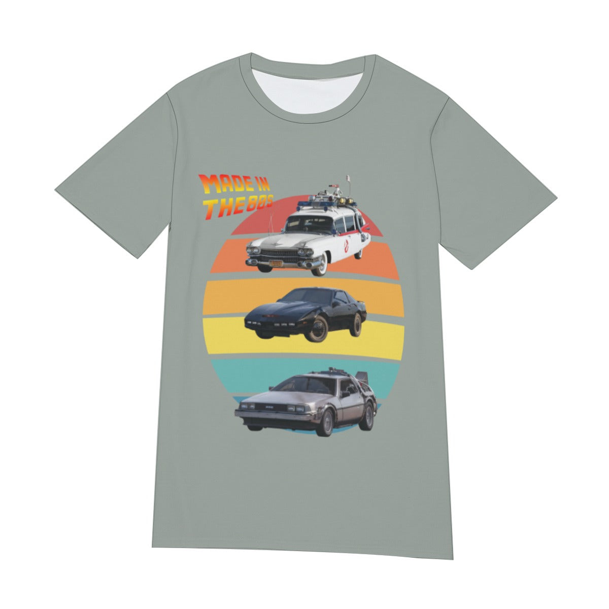 Kitt Ecto-1 A-Team Delorean 1980s Cars Shirt 2