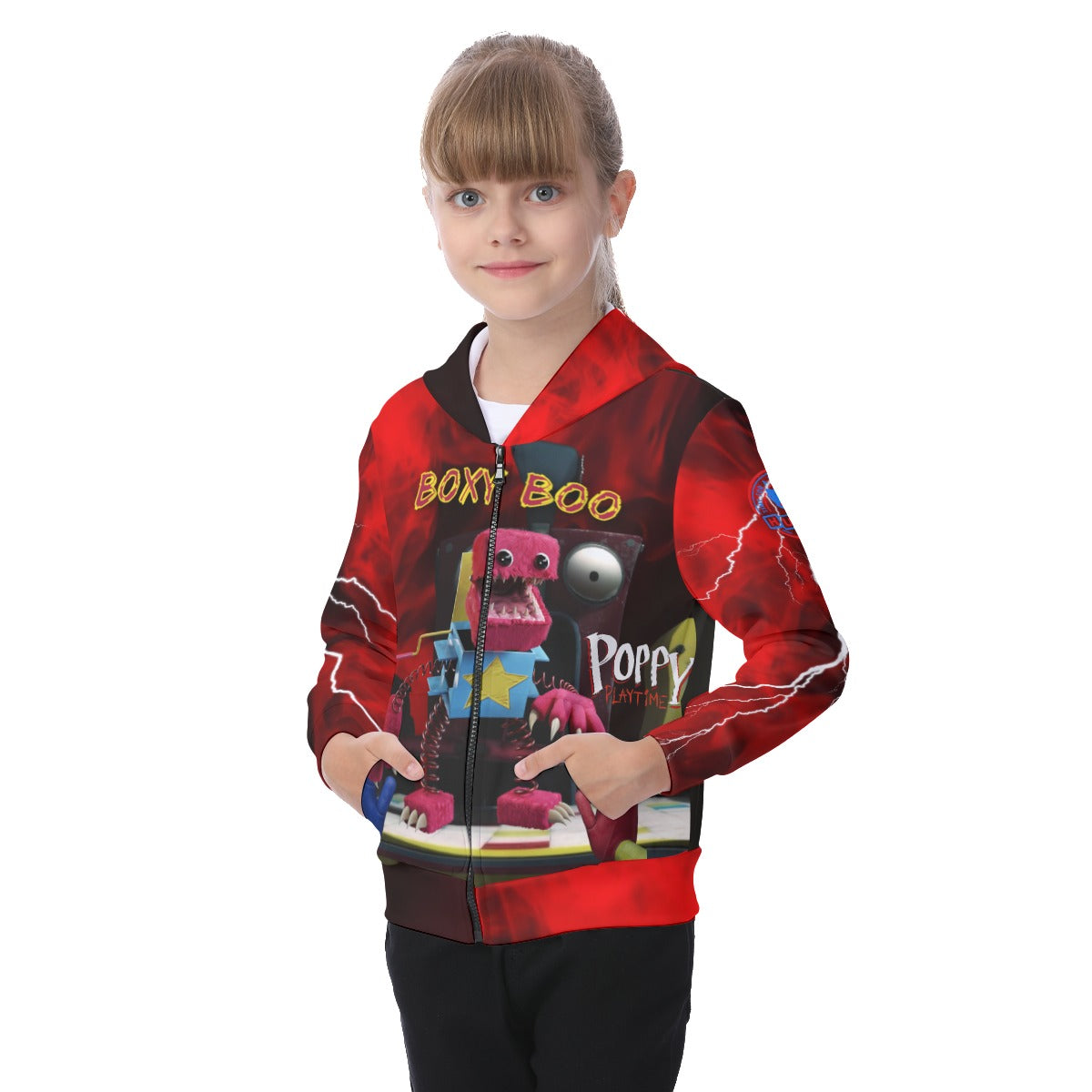 Kids Boxy Boo Zip Up Hoodie