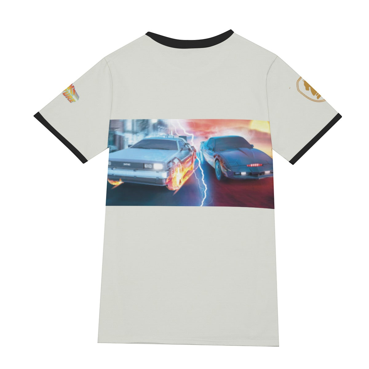 Delorean VS Knight Rider Kitt Shirt