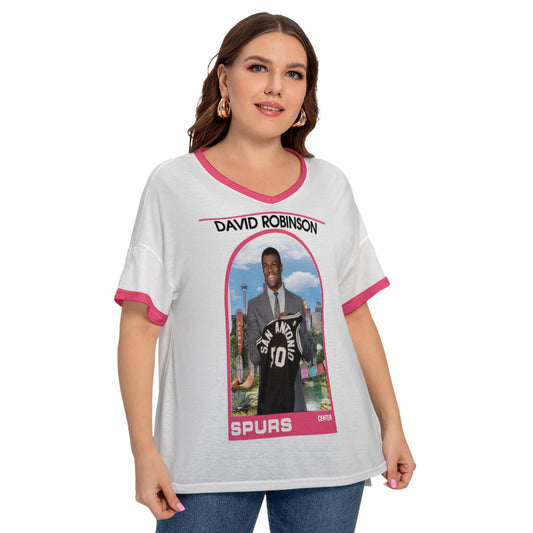 Womens Spurs David Robinson Shirt (Plus Size)