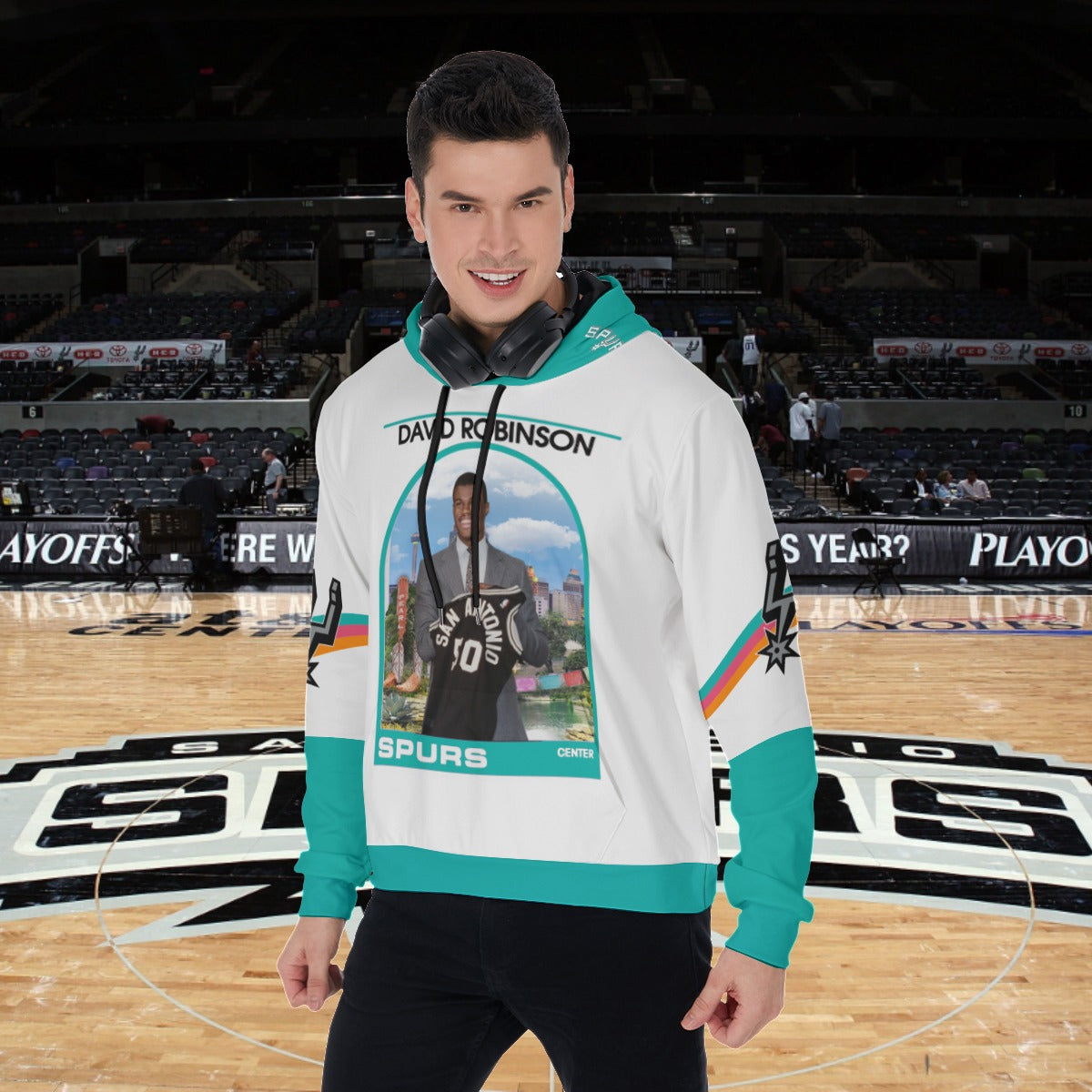 Spurs David Robinson Pullover Hoodie