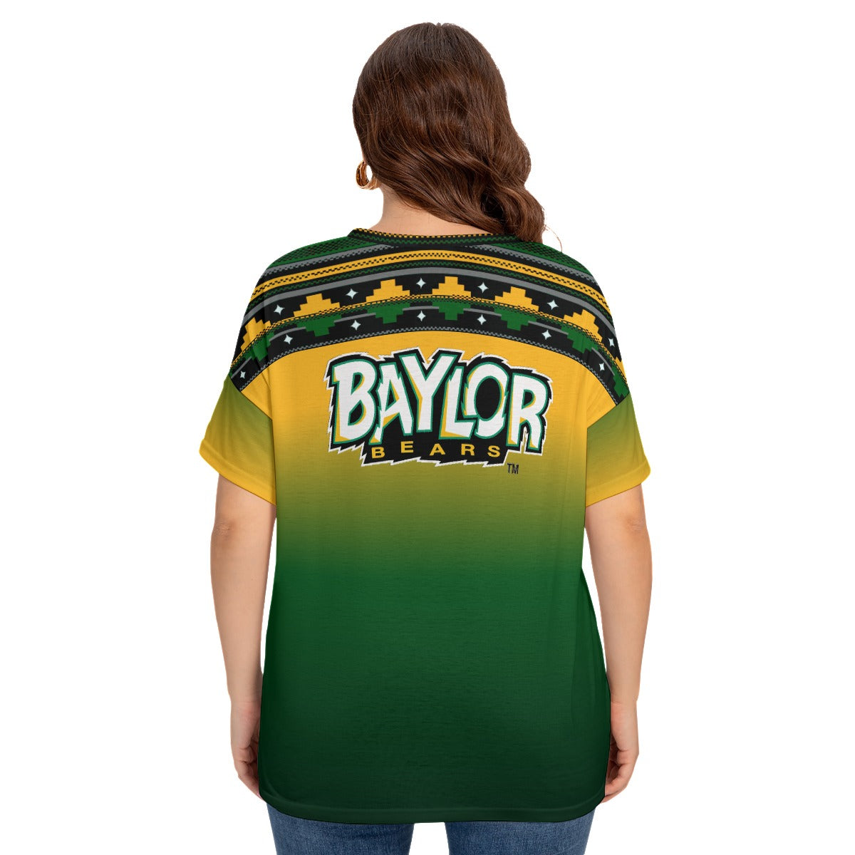 Women's Waco University Drop-shoulder Short Sleeve T-shirt (Plus Size)