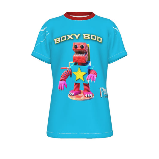 Kids Boxy Boo Blue Shirt