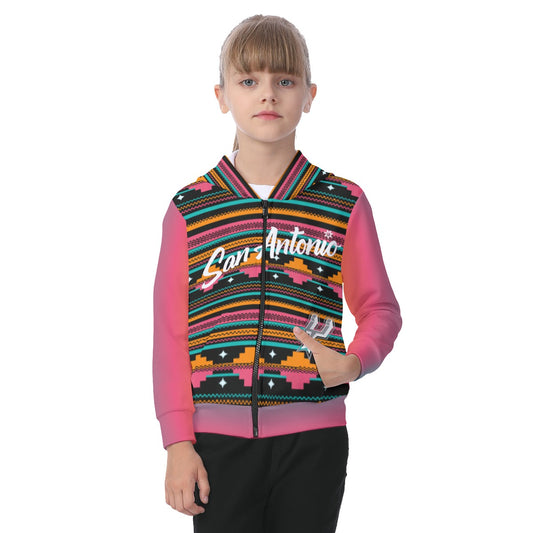 Kids San Antonio Basketball Sarape Hoodie