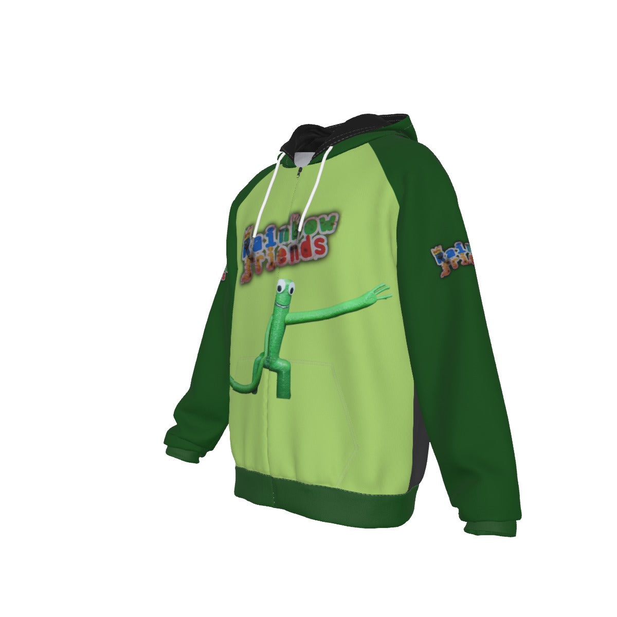 Roblox Rainbow Friends Graphic Hoodie Light Green - PKAWAY