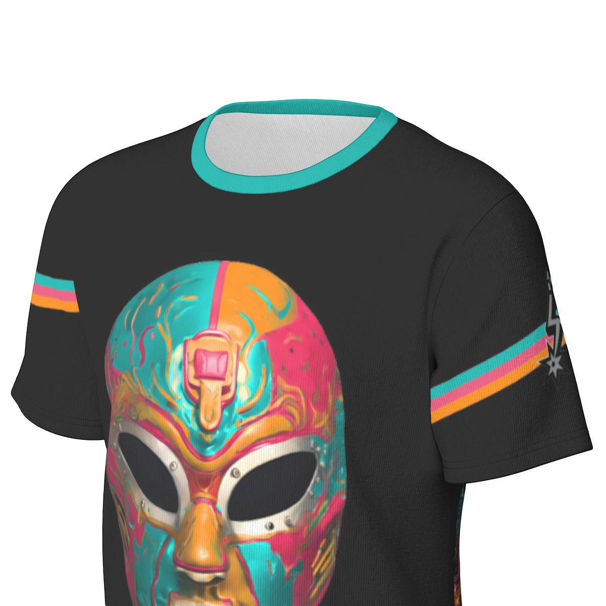 San Antonio Basketball Wrestling Mask T-Shirt