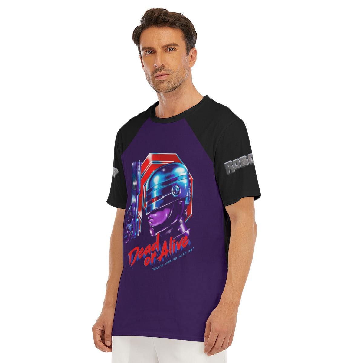 Robocop Retro Shirt Violet