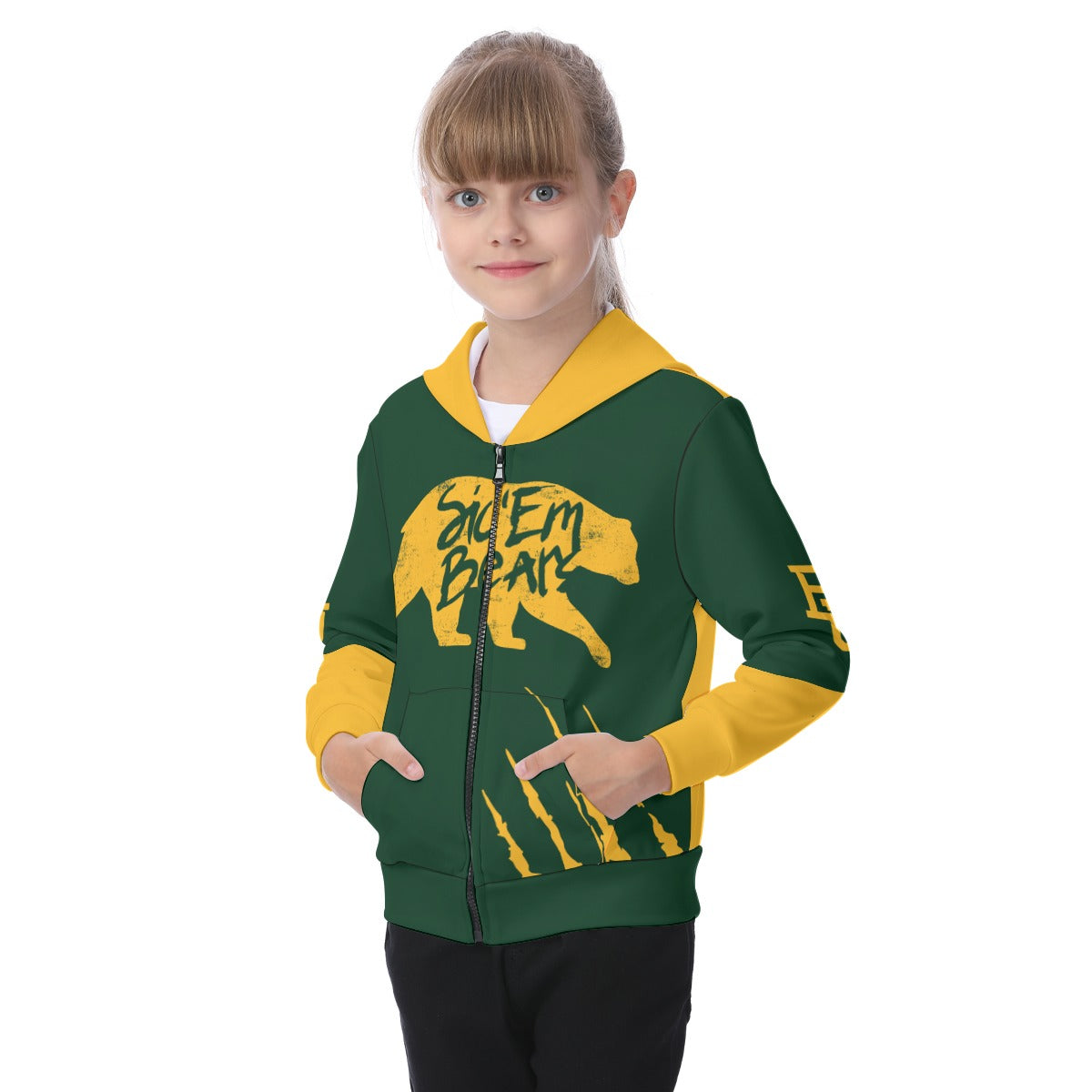 Kids Baylor Zip Up Hoodie