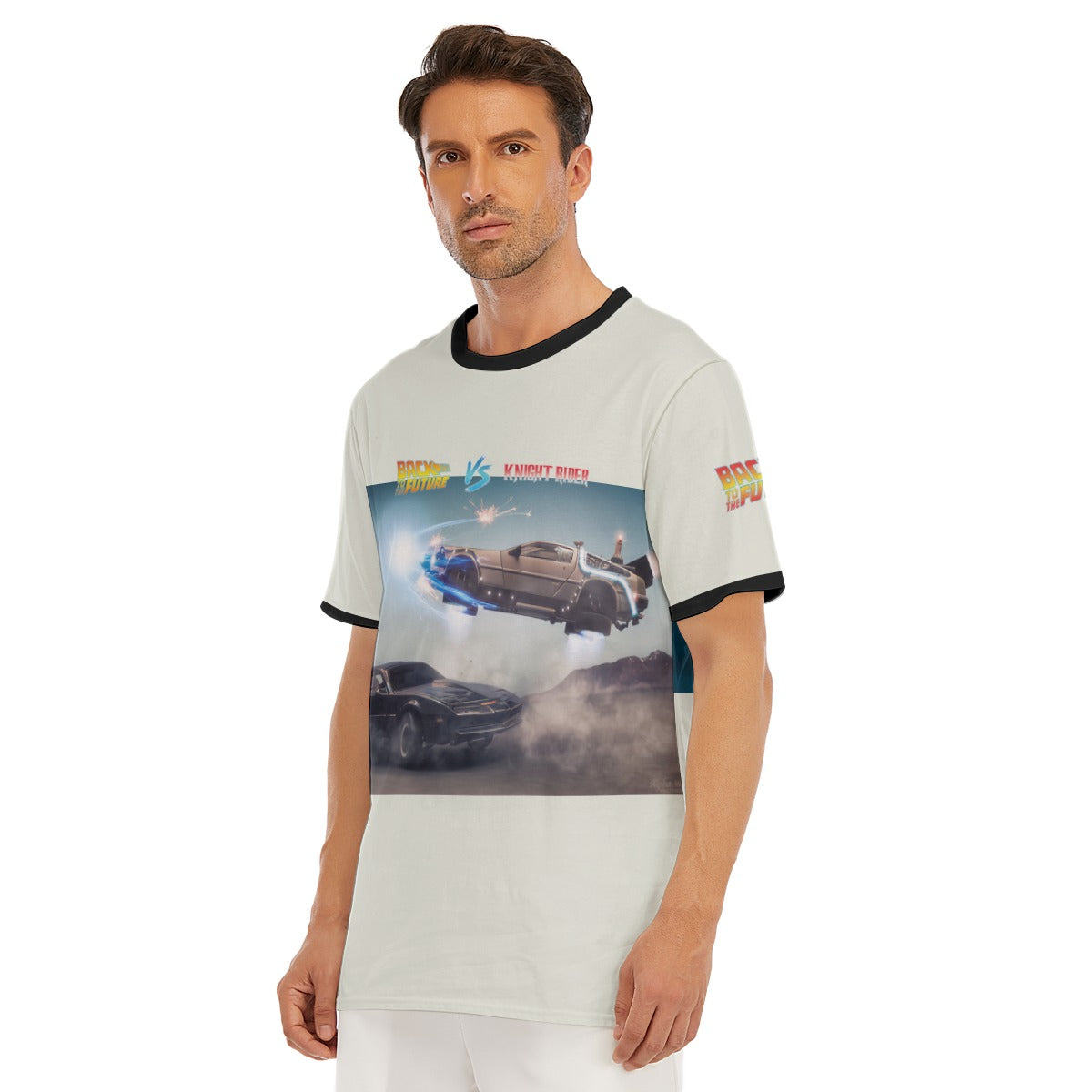 Delorean VS Knight Rider Kitt Shirt