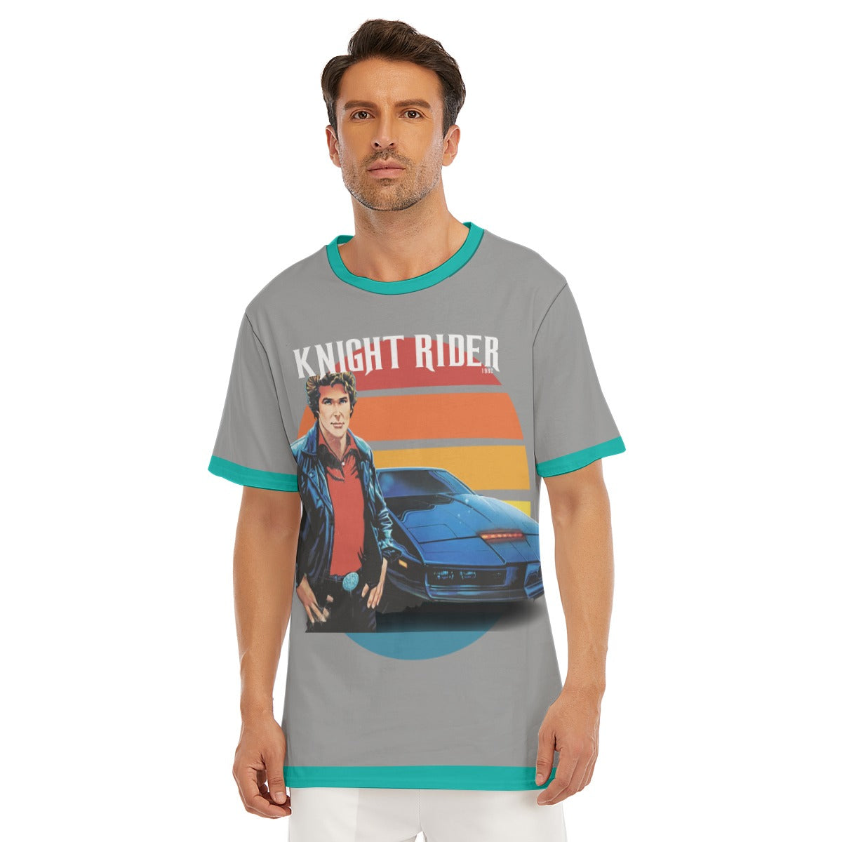 Knight Rider Shirt Gray Blue