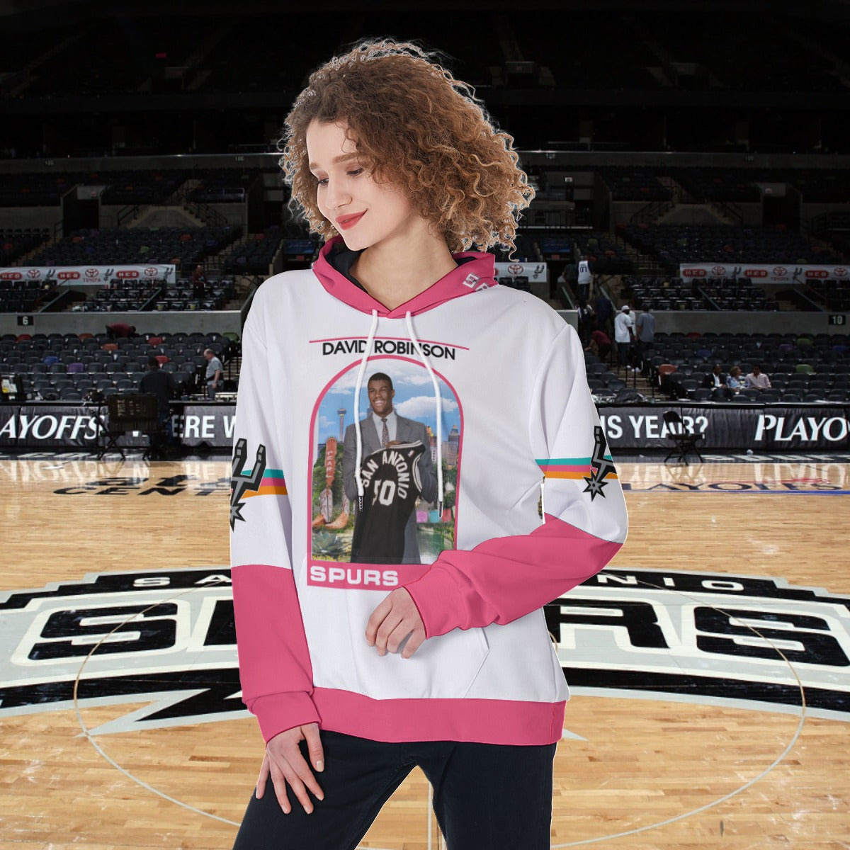 Womens Spurs David Robinson Pullover Hoodie