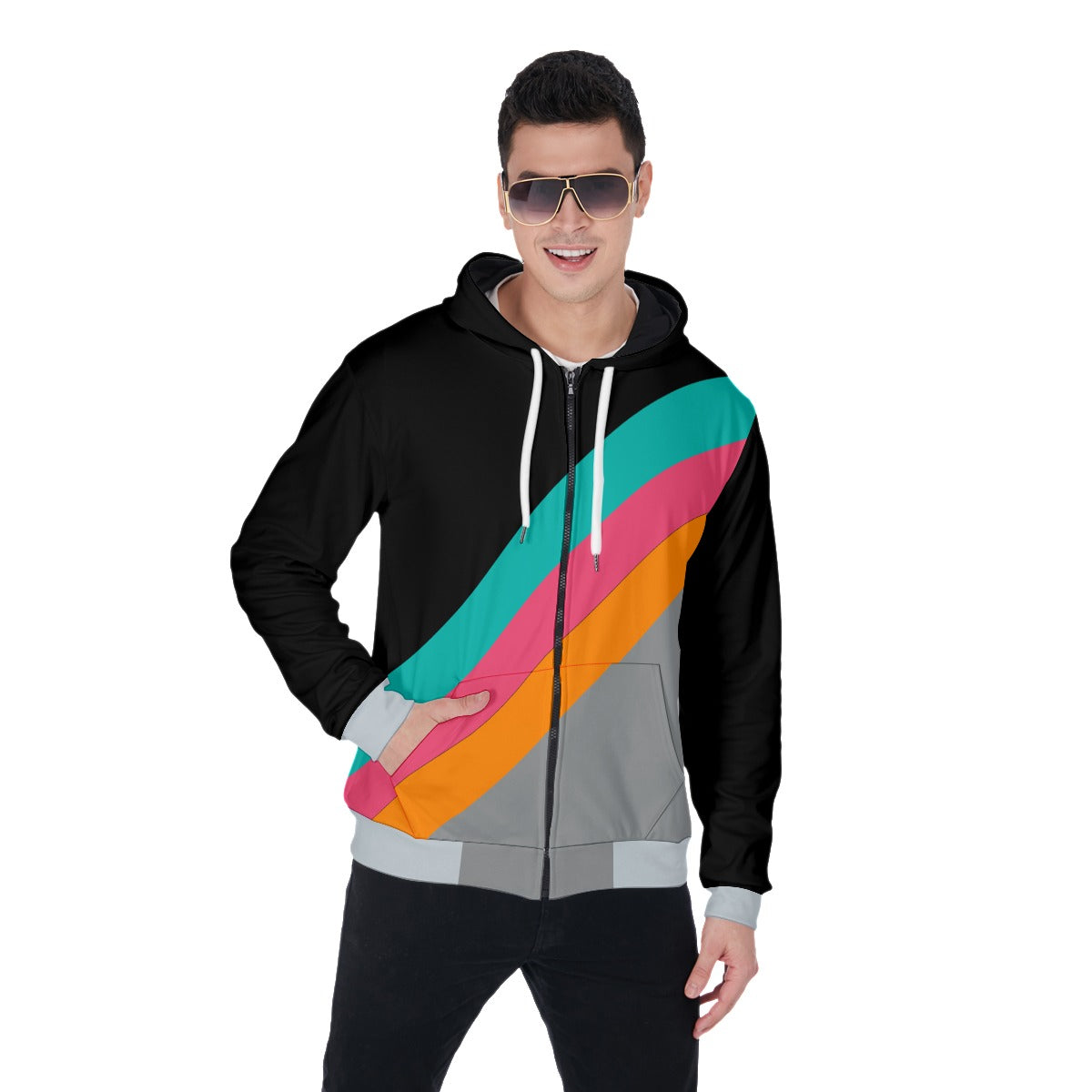 Spurs Fiesta Colors Zip Up Hoodie