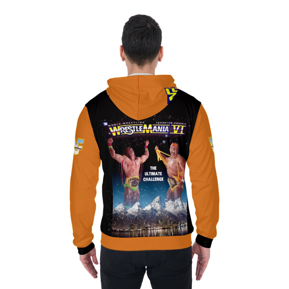 WWE Hogan Warrior Wrestlemania Zip Up Hoodie