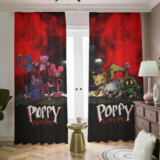 Huggy Wuggy Poppy Playtime Blackout Curtains