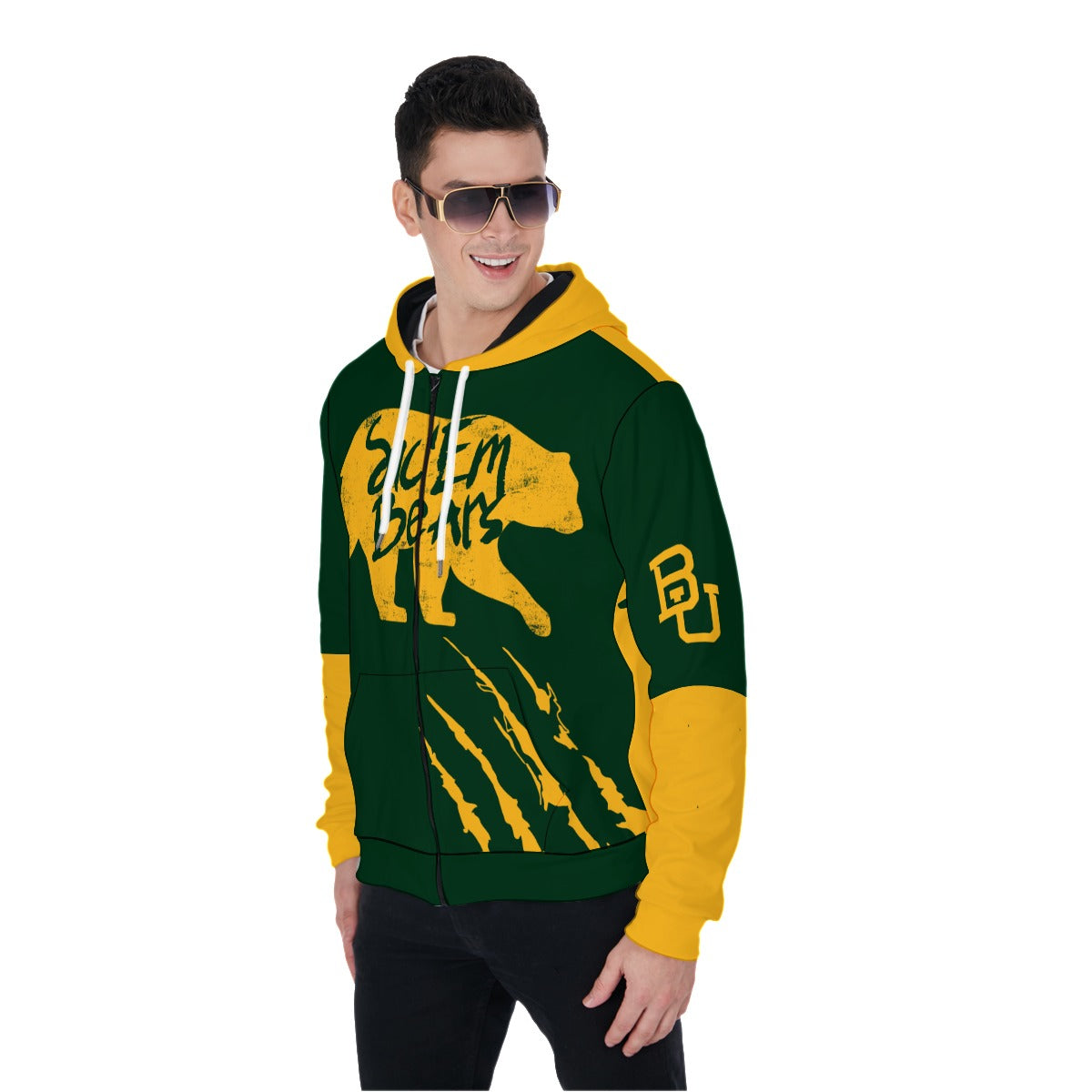 Men's Baylor Zip Up Hoodie