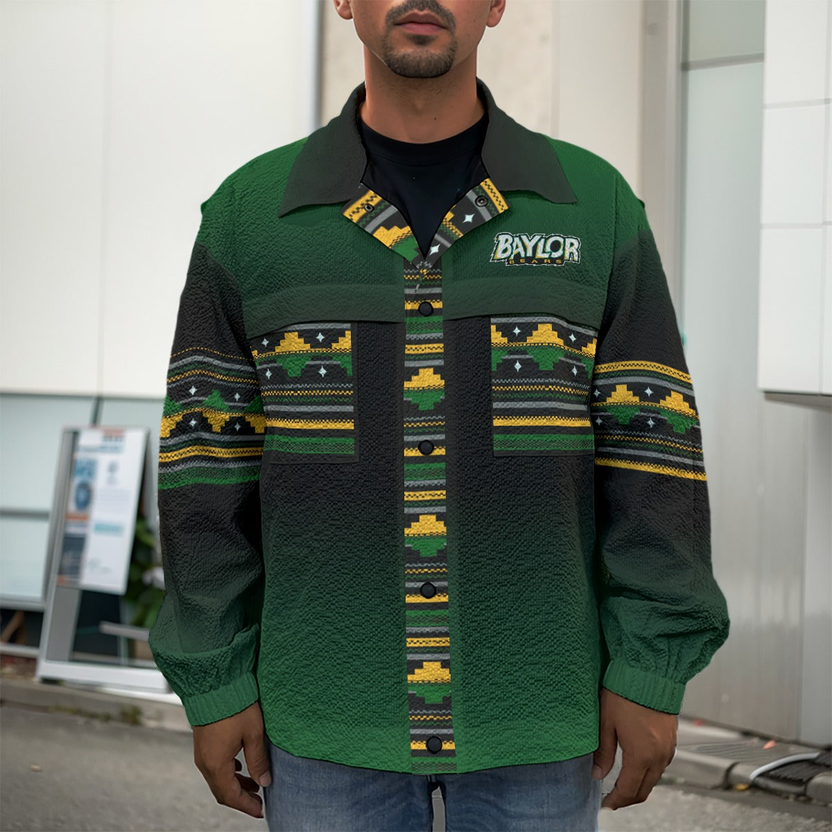 Waco University Bears Casual Lapel Jacket