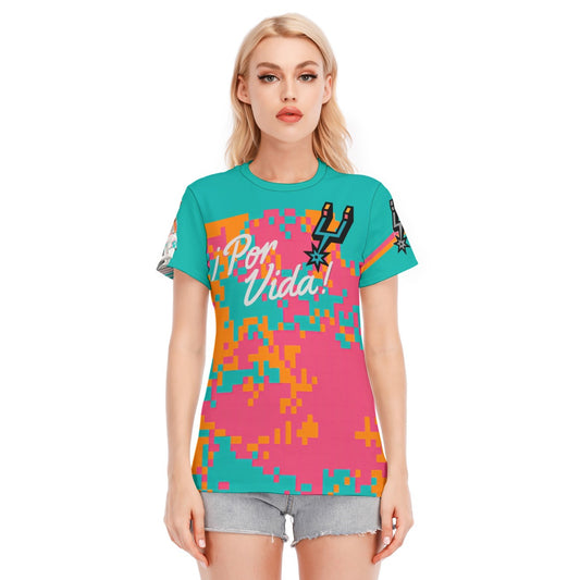 Womens Por Vida Fiesta Colors Shirt