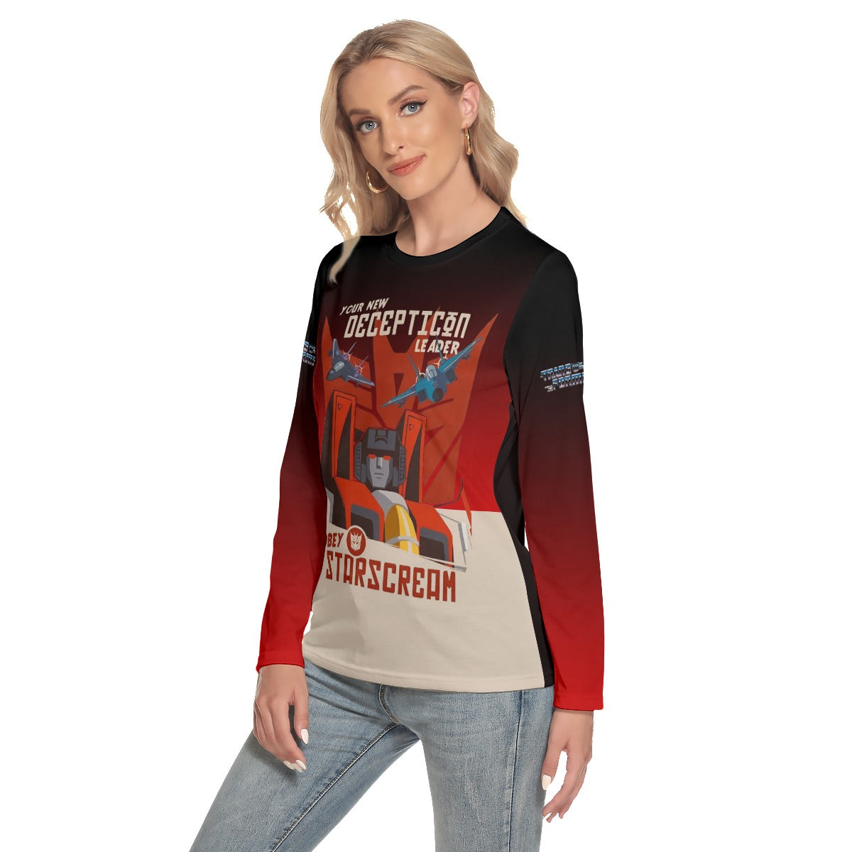 Womens Decepticon Starscream Long Sleeve Shirt