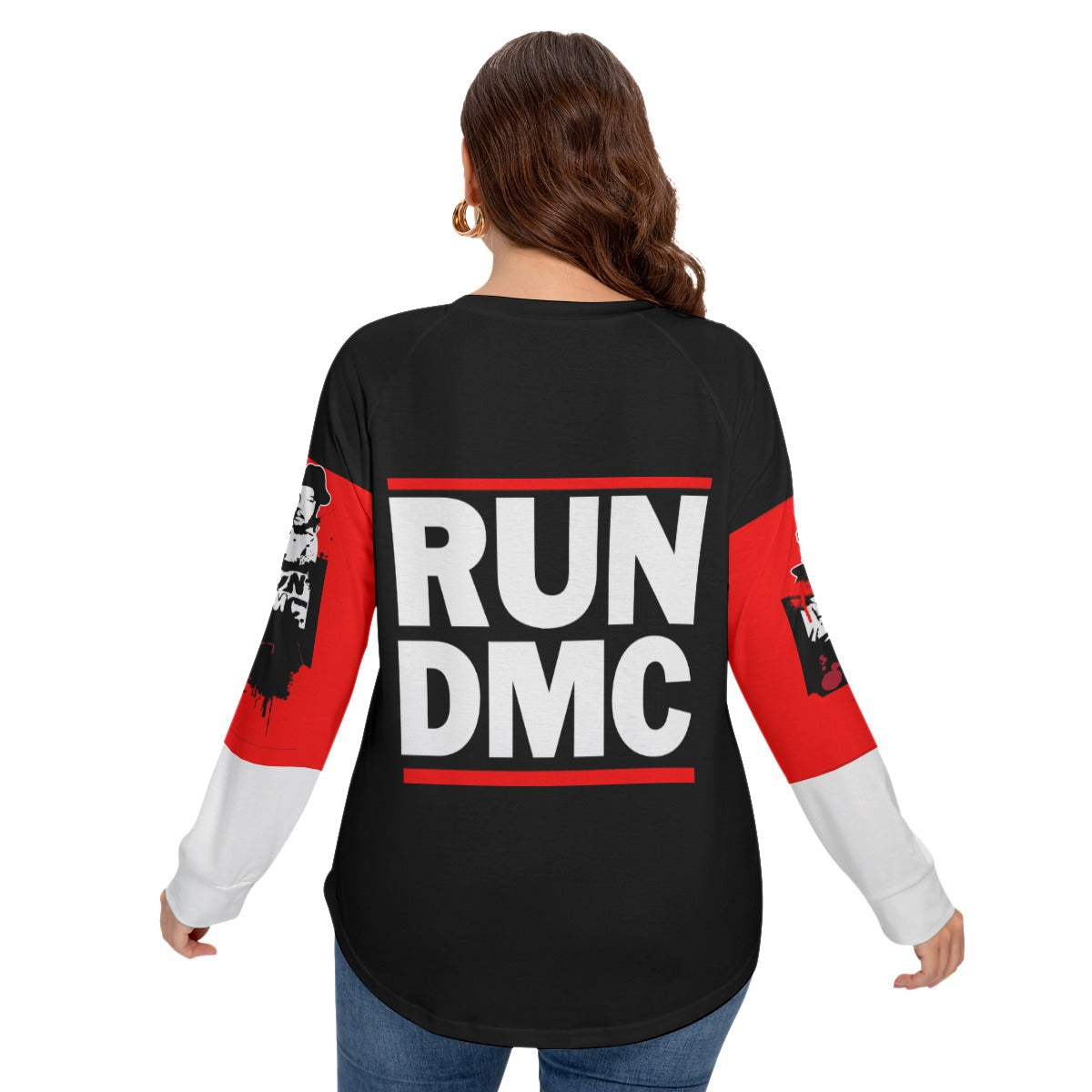 Womens Run DMC Long Sleeve Shirt (Plus Size)