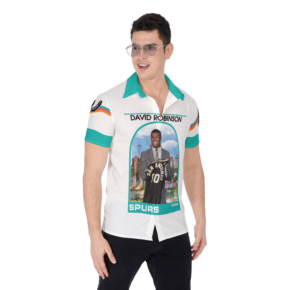 Spurs David Robinson Rookie Card Shirt