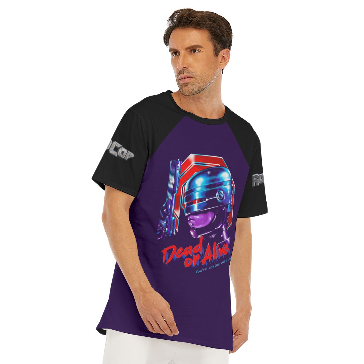 Robocop Retro Shirt Violet