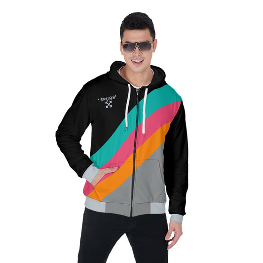 Spurs Fiesta Colors Zip Up Hoodie