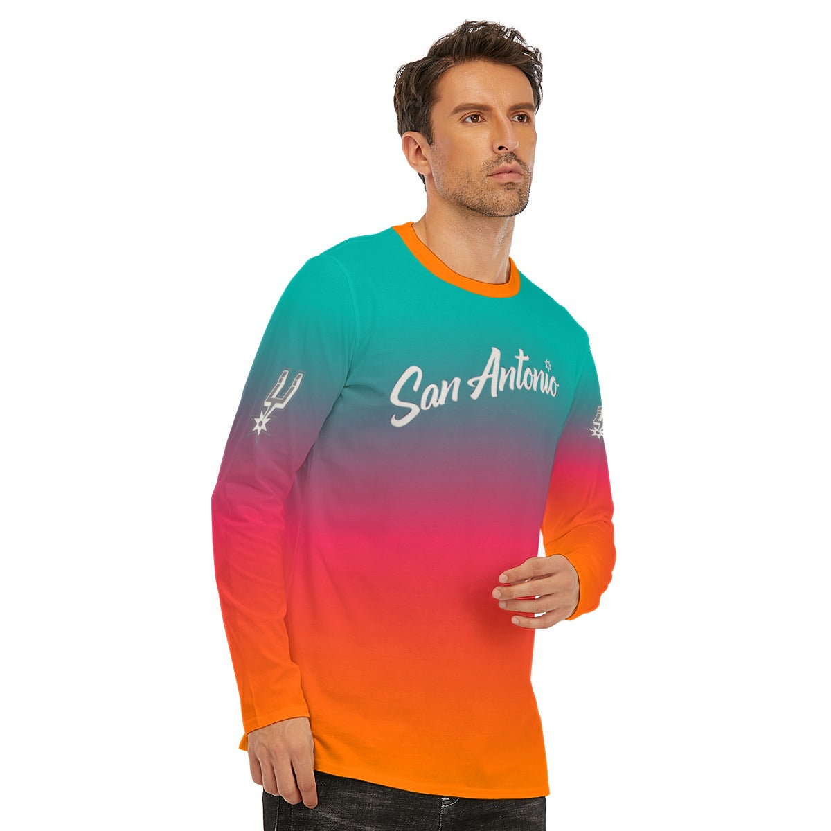 San Antonio Fiesta Basketball Long Sleeve Shirt