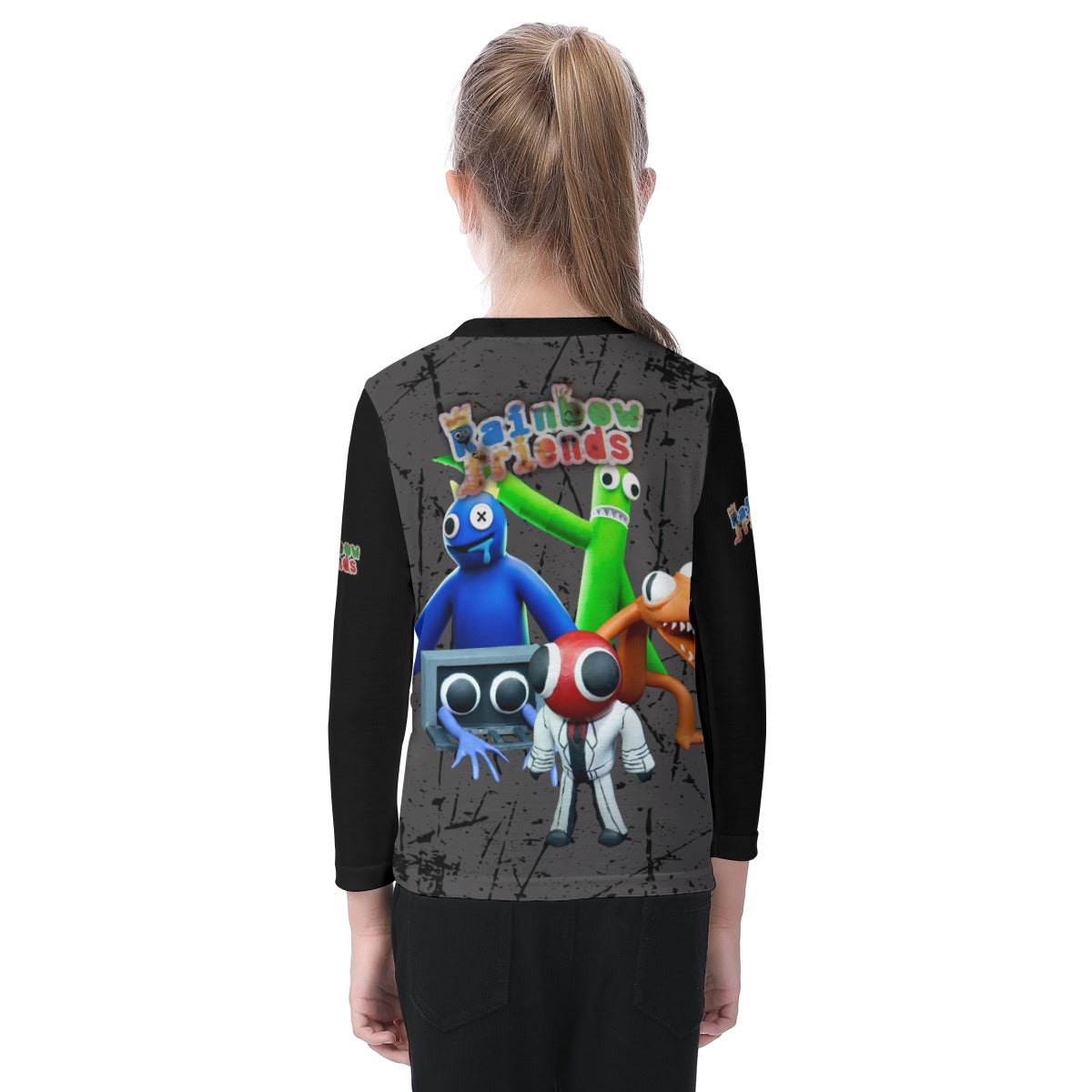 Kid's Rainbow Friends O-neck Long Sleeve T-shirt