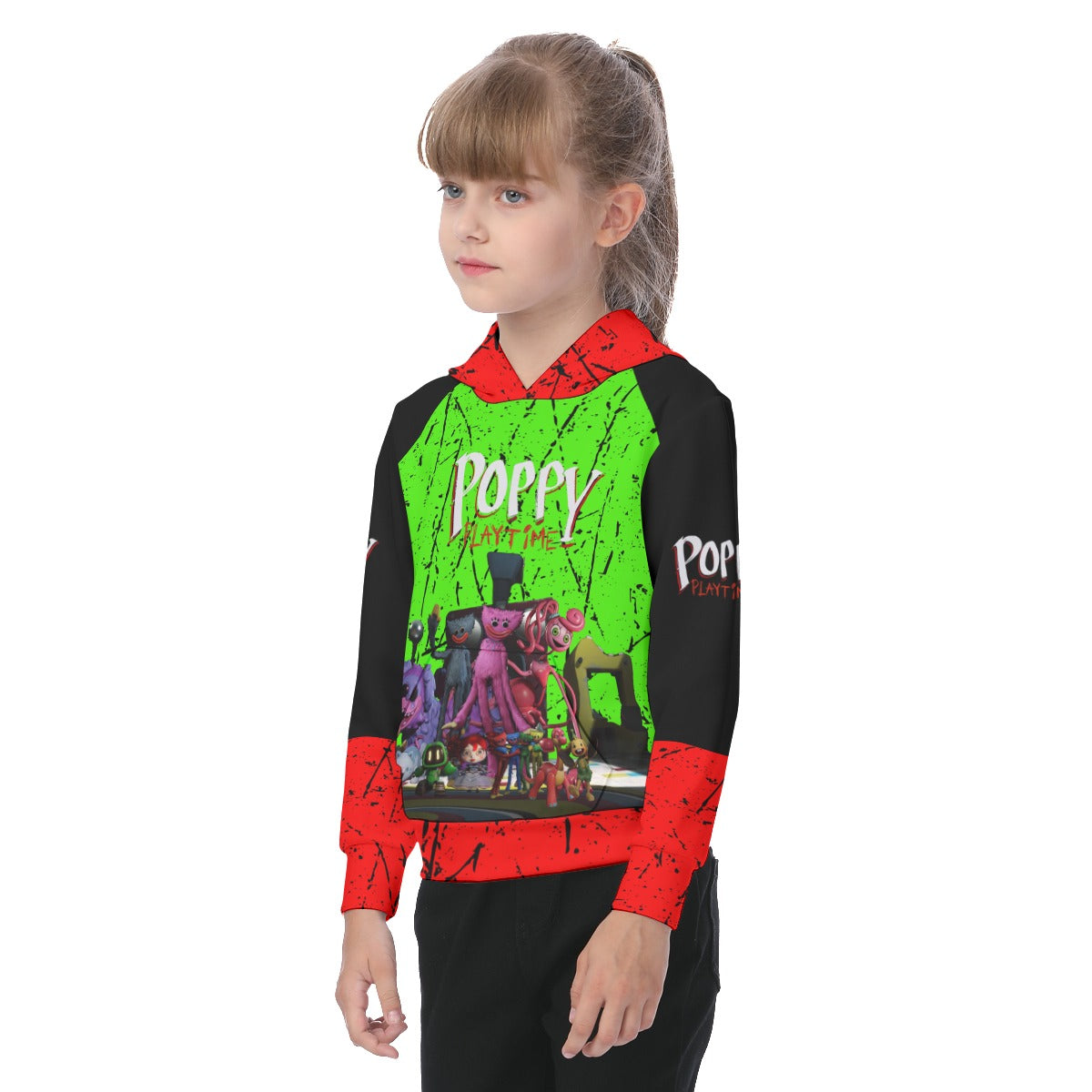 Kids Huggy Wuggy Poppy Playtime Hoodie