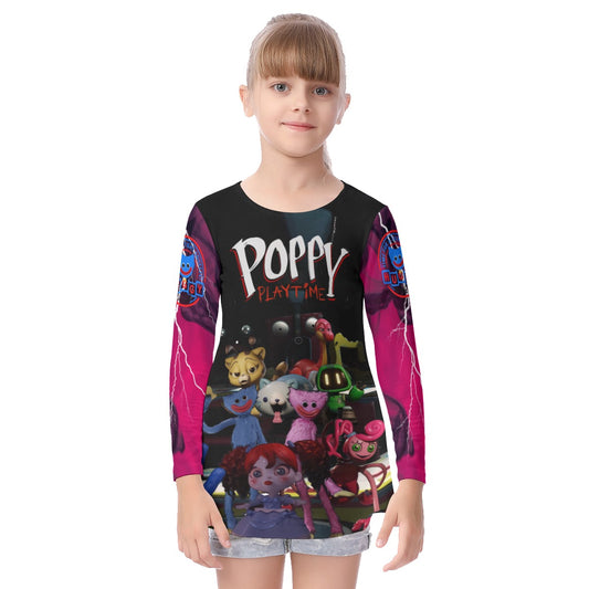 Kids Huggy Wuggy Poppy Playtime Long Sleeve Shirt