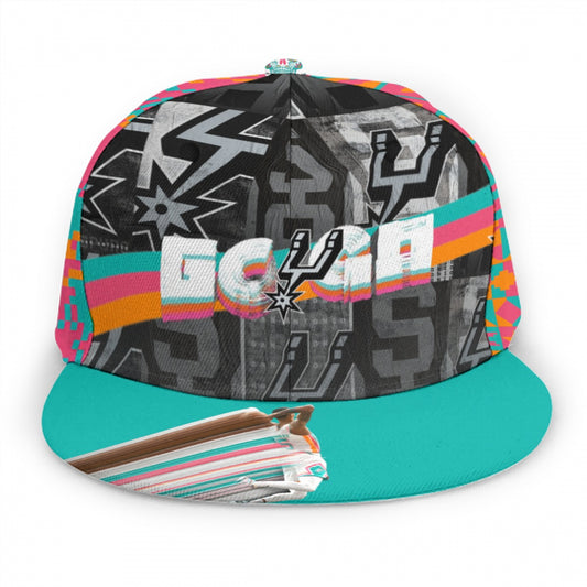 Spurs Baseball Cap With Flat Brim