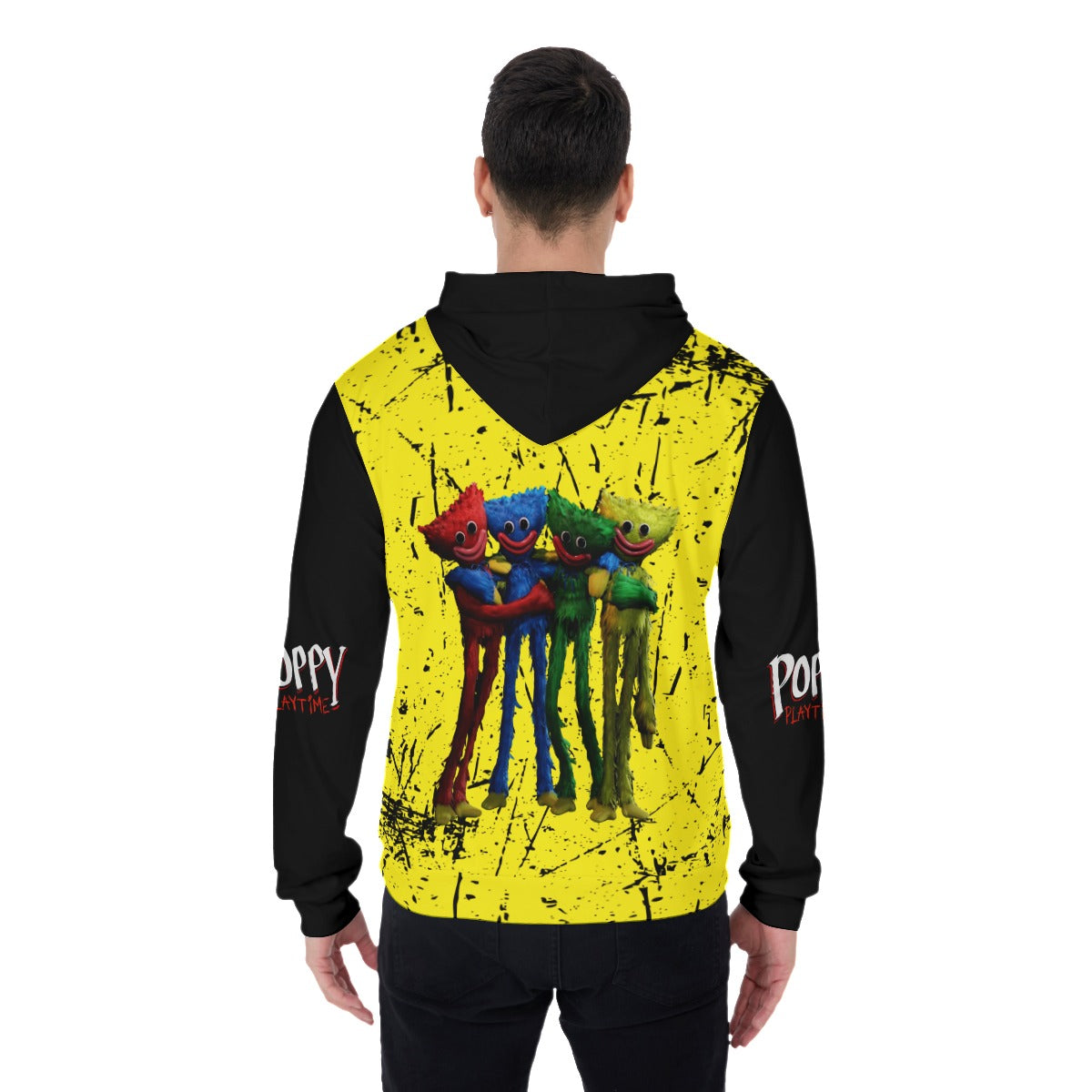 Mens Poppy Playtime Huggy Wuggy Pullover Hoodie