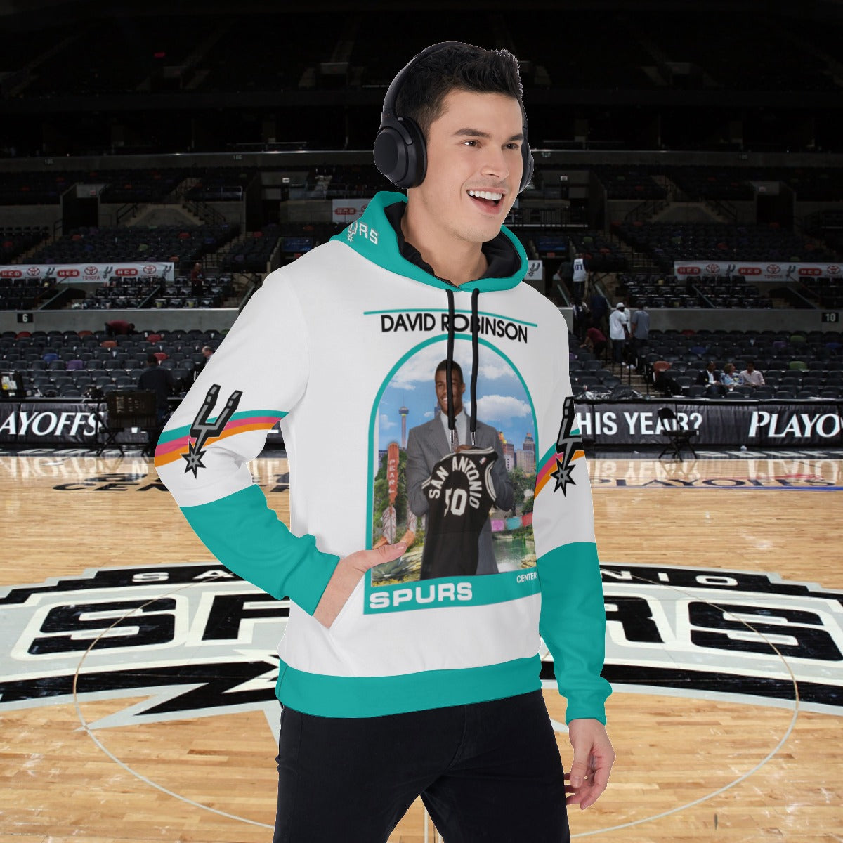 Spurs David Robinson Pullover Hoodie