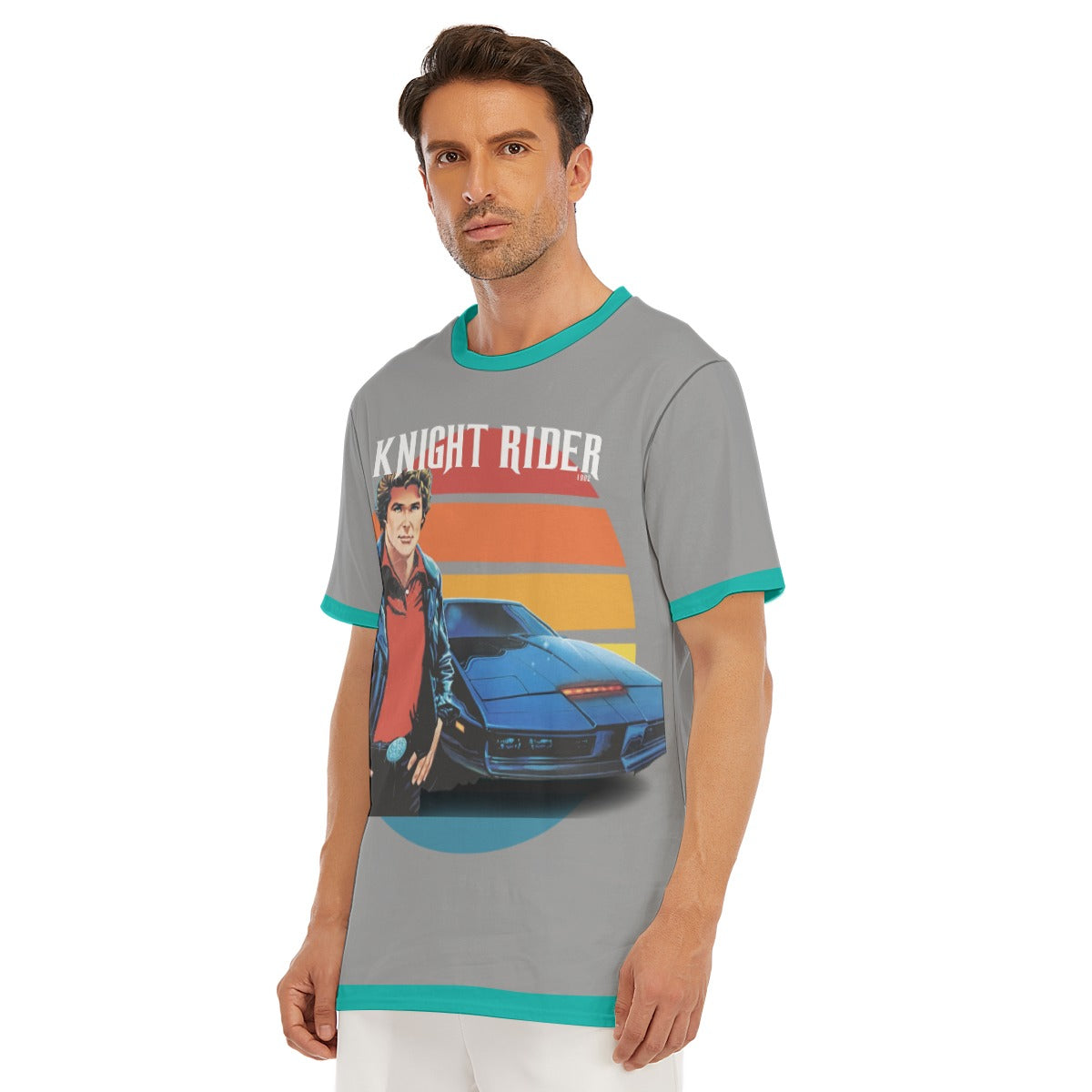 Knight Rider Shirt Gray Blue