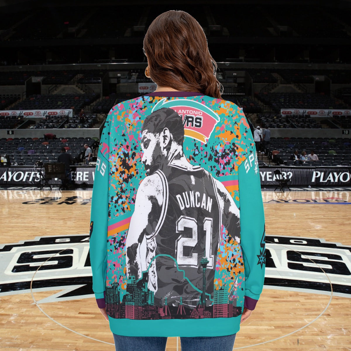 Spurs Tim Duncan Sweater (Plus Size)