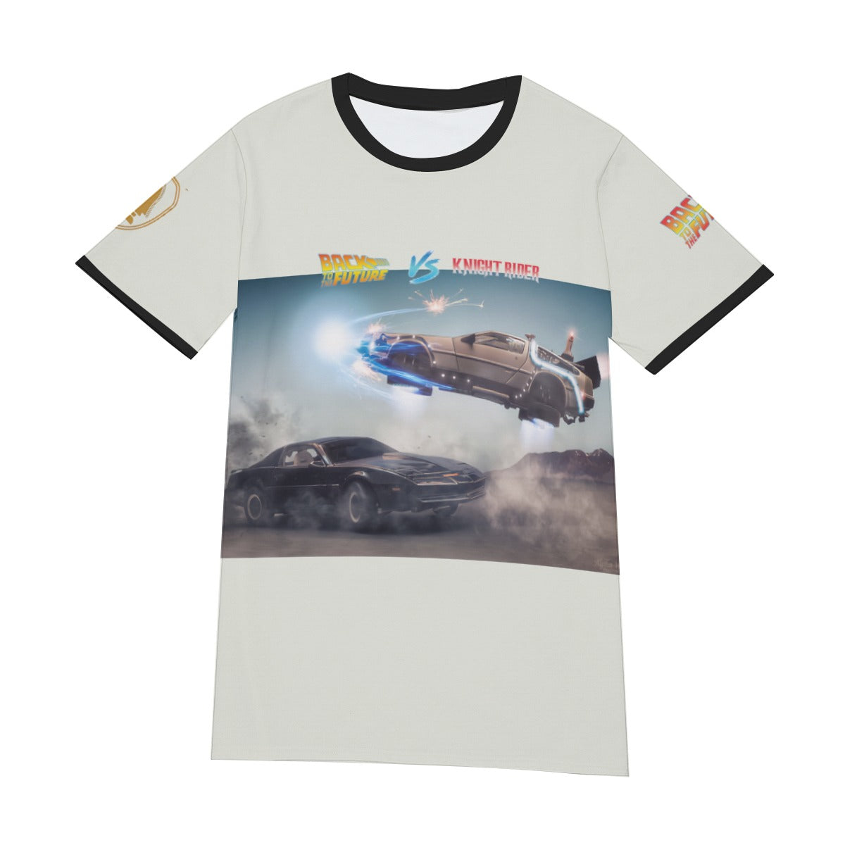 Delorean VS Knight Rider Kitt Shirt