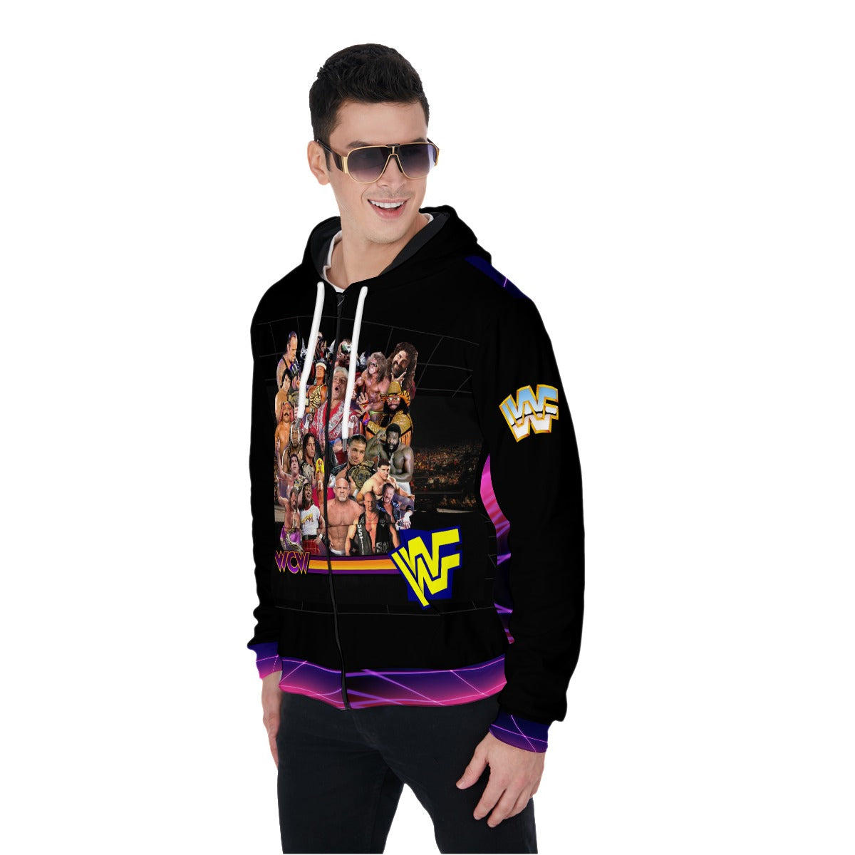 WWF Superstar Legends Zip Up Hoodie