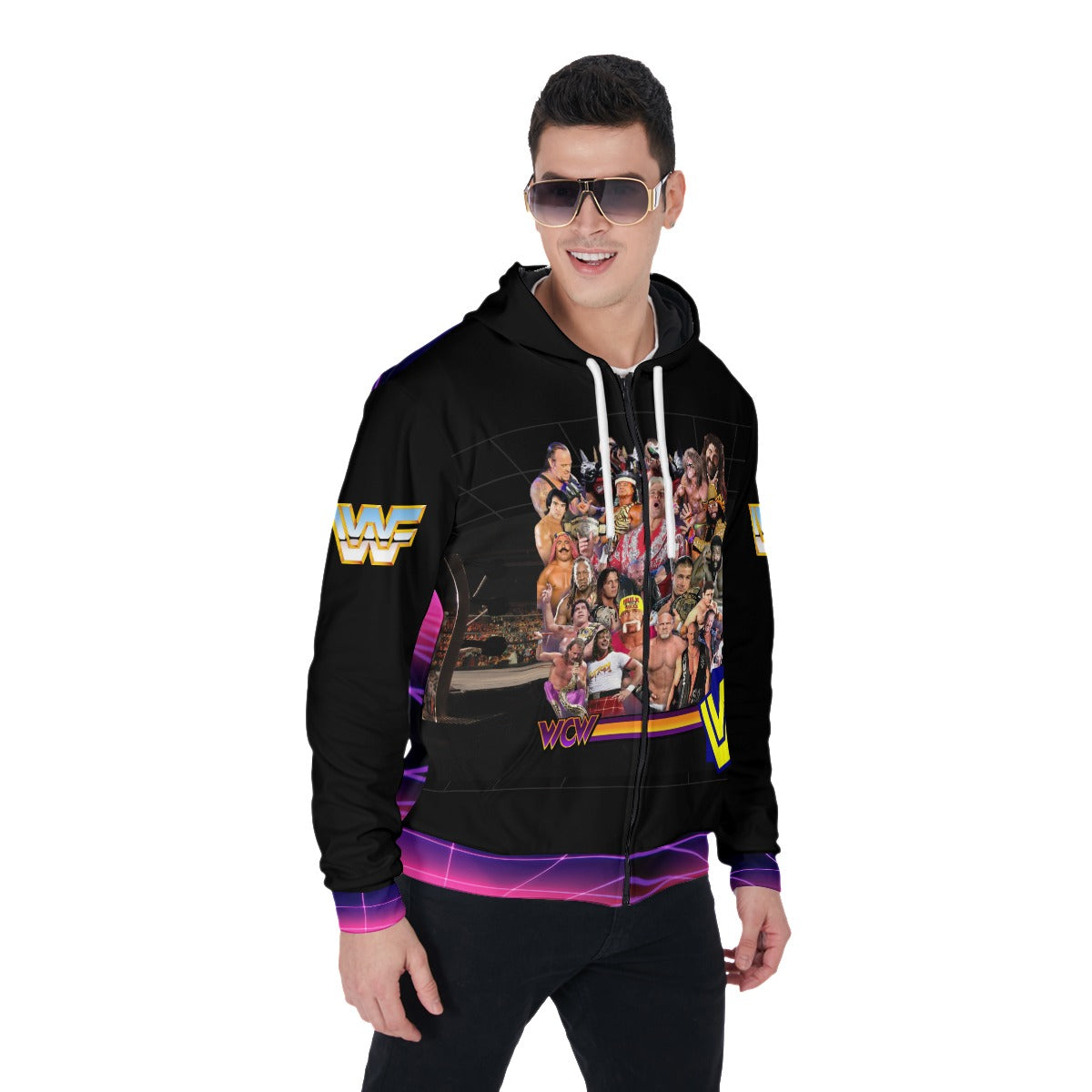 WWF Superstar Legends Zip Up Hoodie