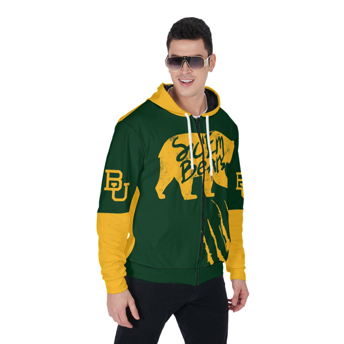 Men's Baylor Zip Up Hoodie